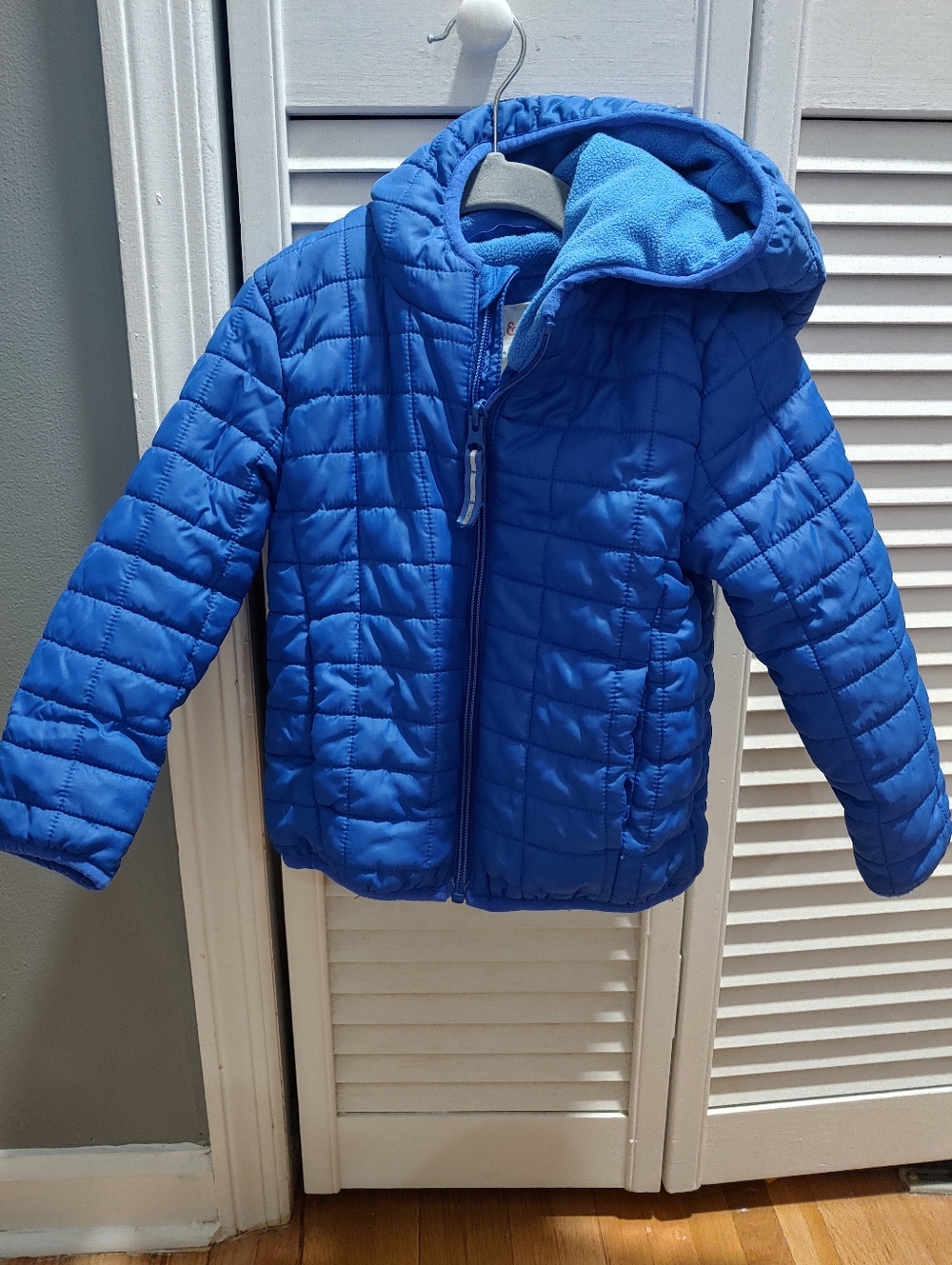Cat & Jack Kids Hooded Puffer Jacket - Blue / Size 4t